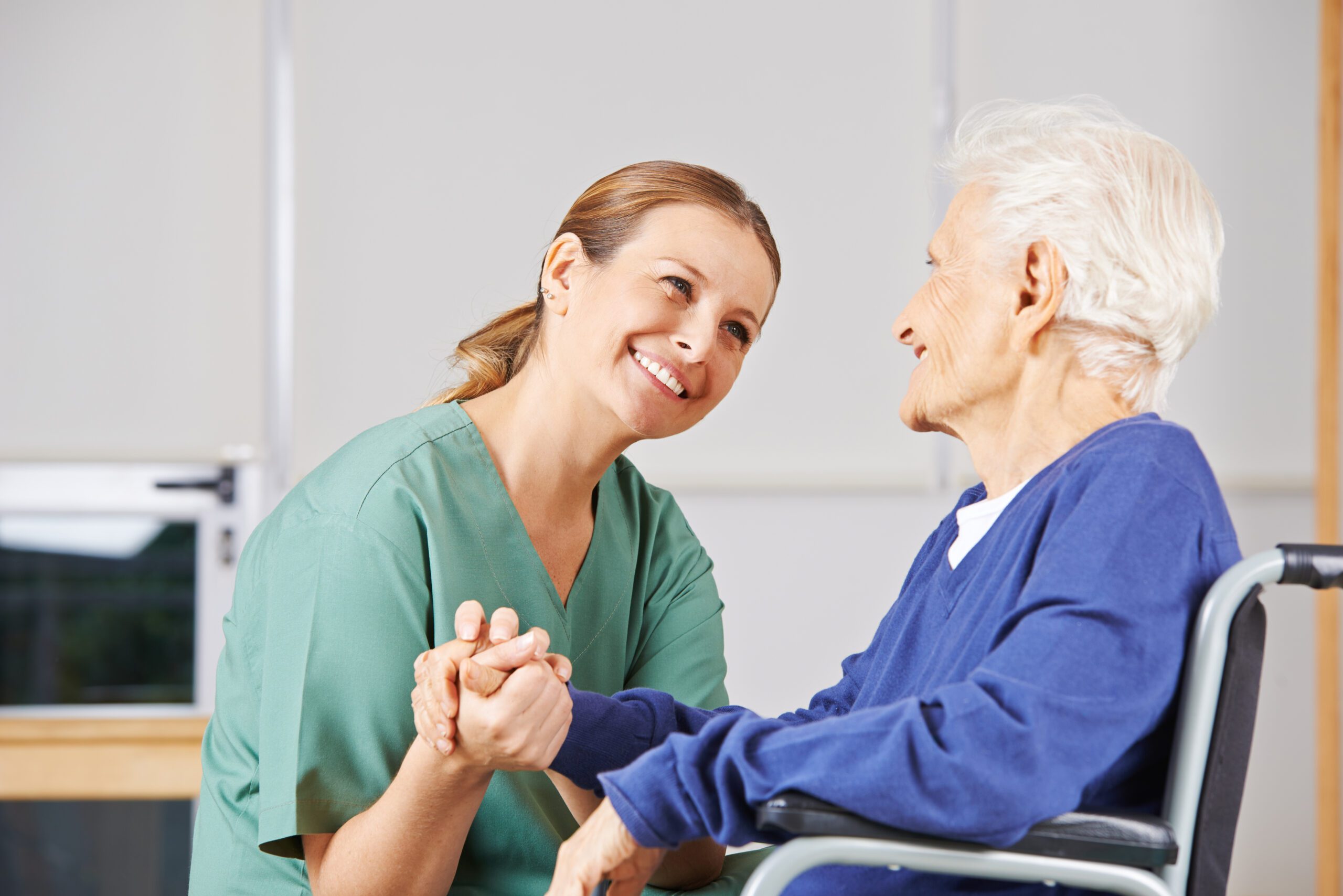 dementia patient and caregiver